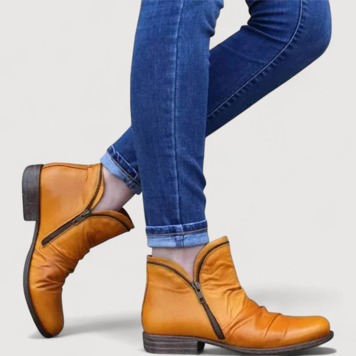 Lianella | Zip Ankle Boots