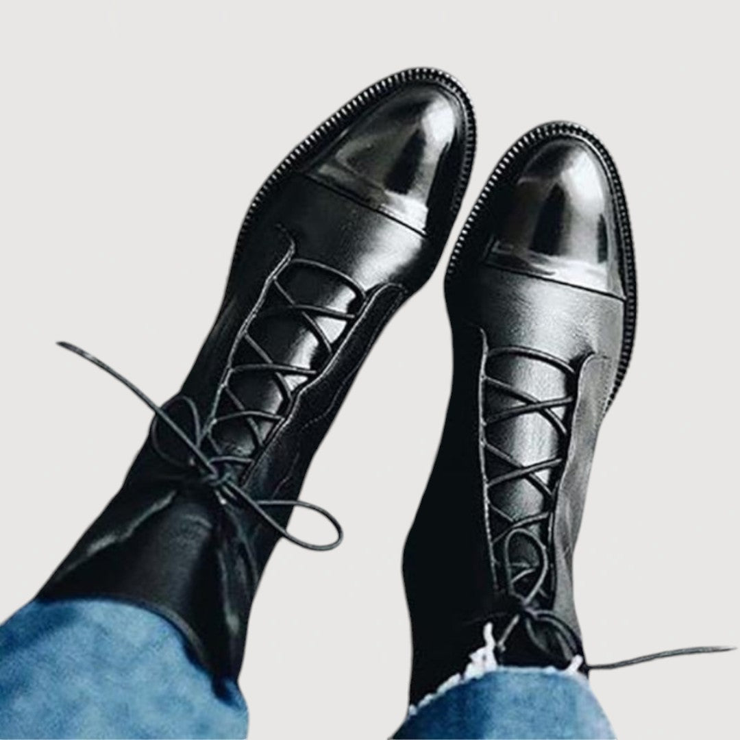 Elaine | Lace-Up Ankle Boots