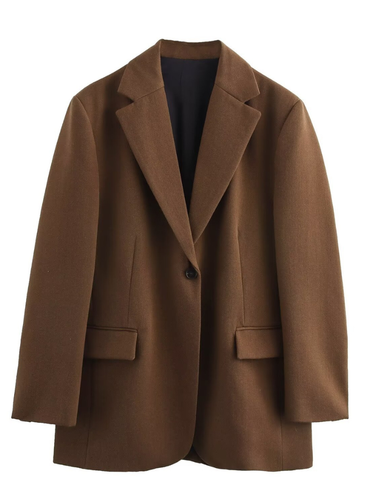CAMILLE | TAILORED BLAZER - CHESTNUT