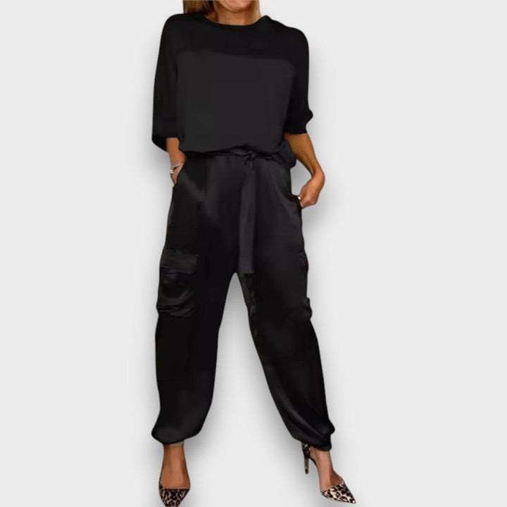 Avelan | Satin Two Piece Set