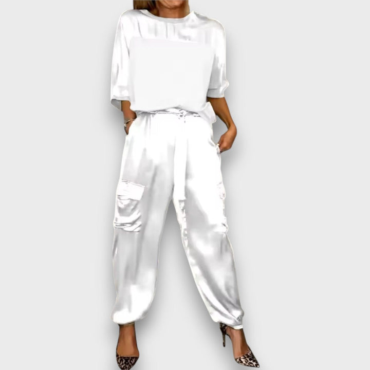 Avelan | Satin Two Piece Set