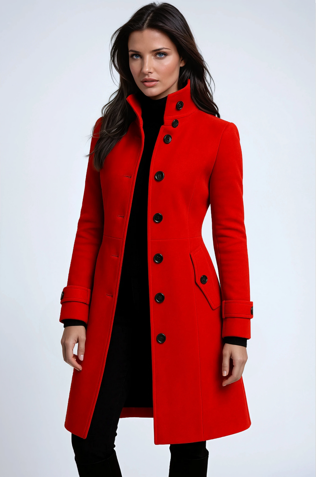 Isolde | High Collar Trench Coat