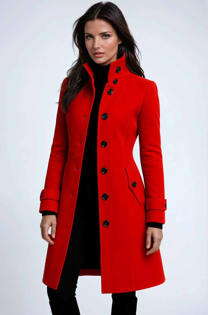Isolde | High Collar Trench Coat