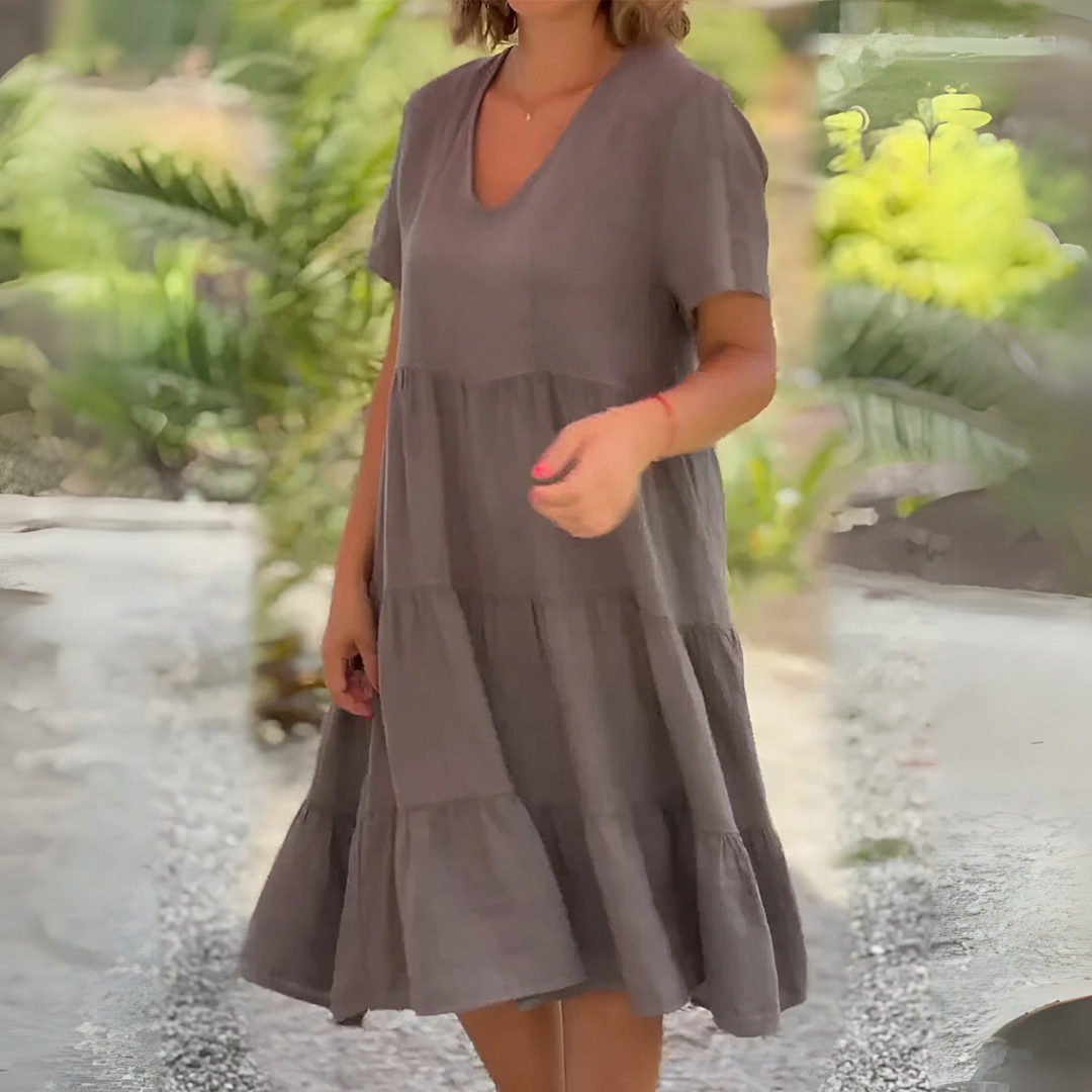 Luce | Relaxed V-Neck Dress