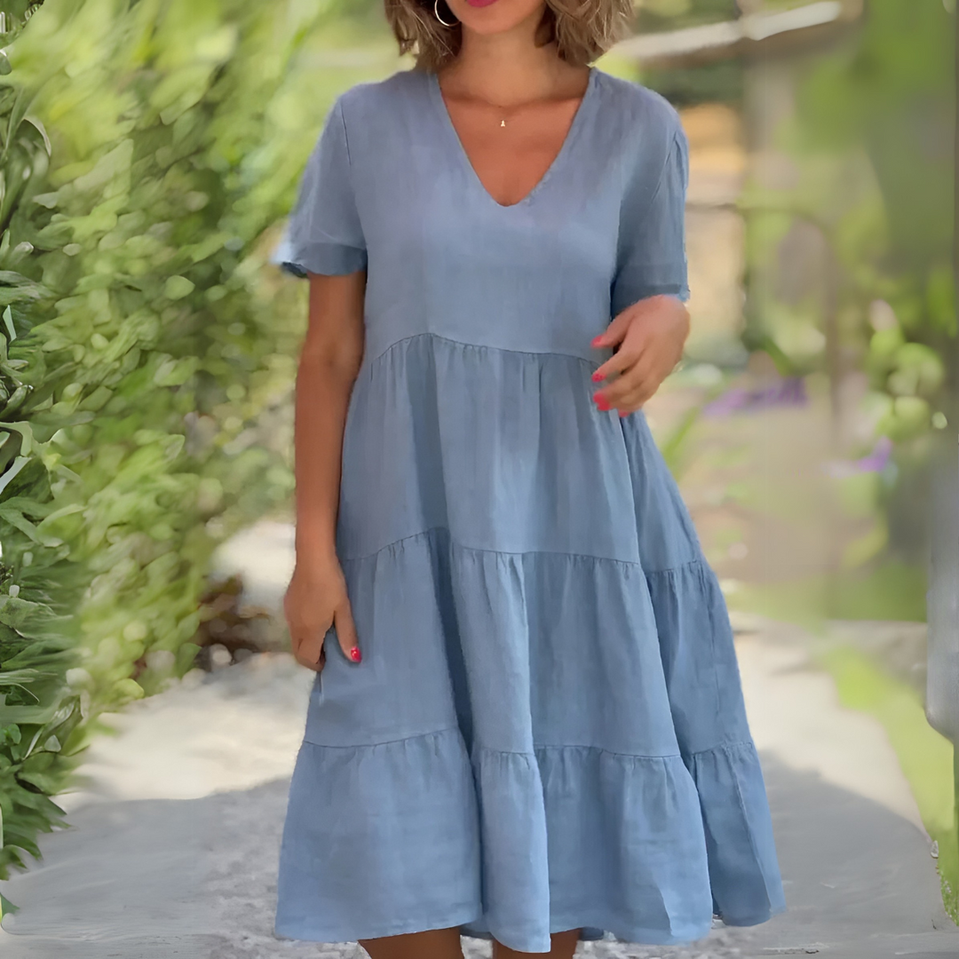 Luce | Relaxed V-Neck Dress
