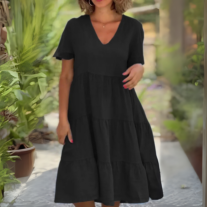 Luce | Relaxed V-Neck Dress
