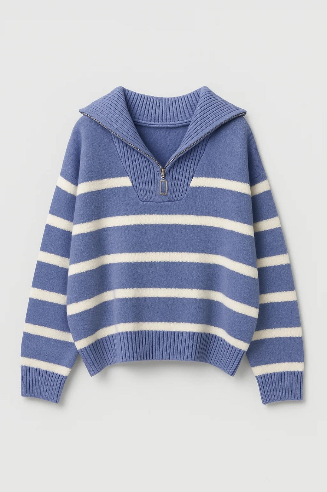 Kairis | Zip Collar Knit Sweater