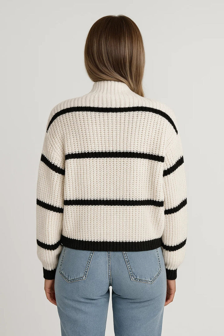 Devina | Ribbed Stripe Sweater
