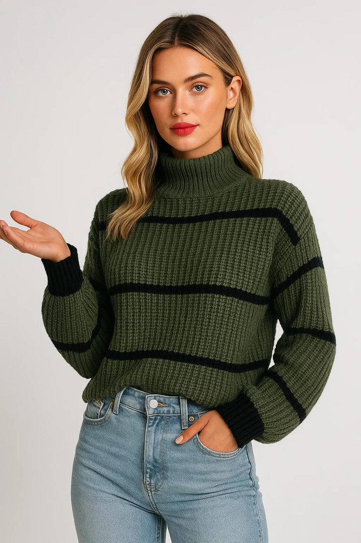 Devina | Ribbed Stripe Sweater