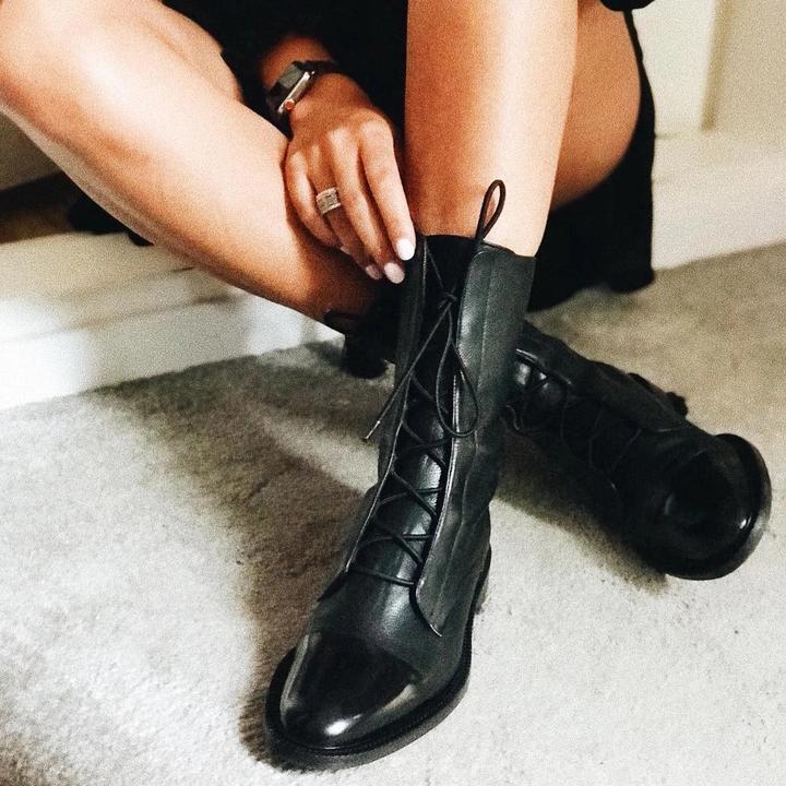 Elaine | Lace-Up Ankle Boots