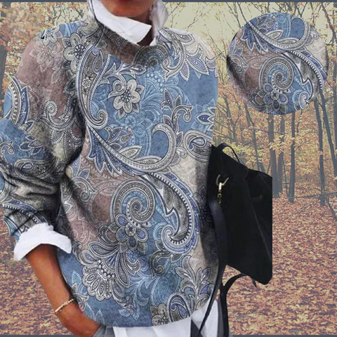 Jessie - Printed Pullover Sweater