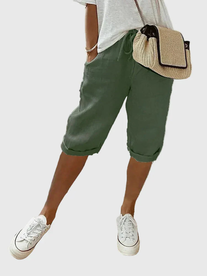 Grace | Cotton Linen Shorts