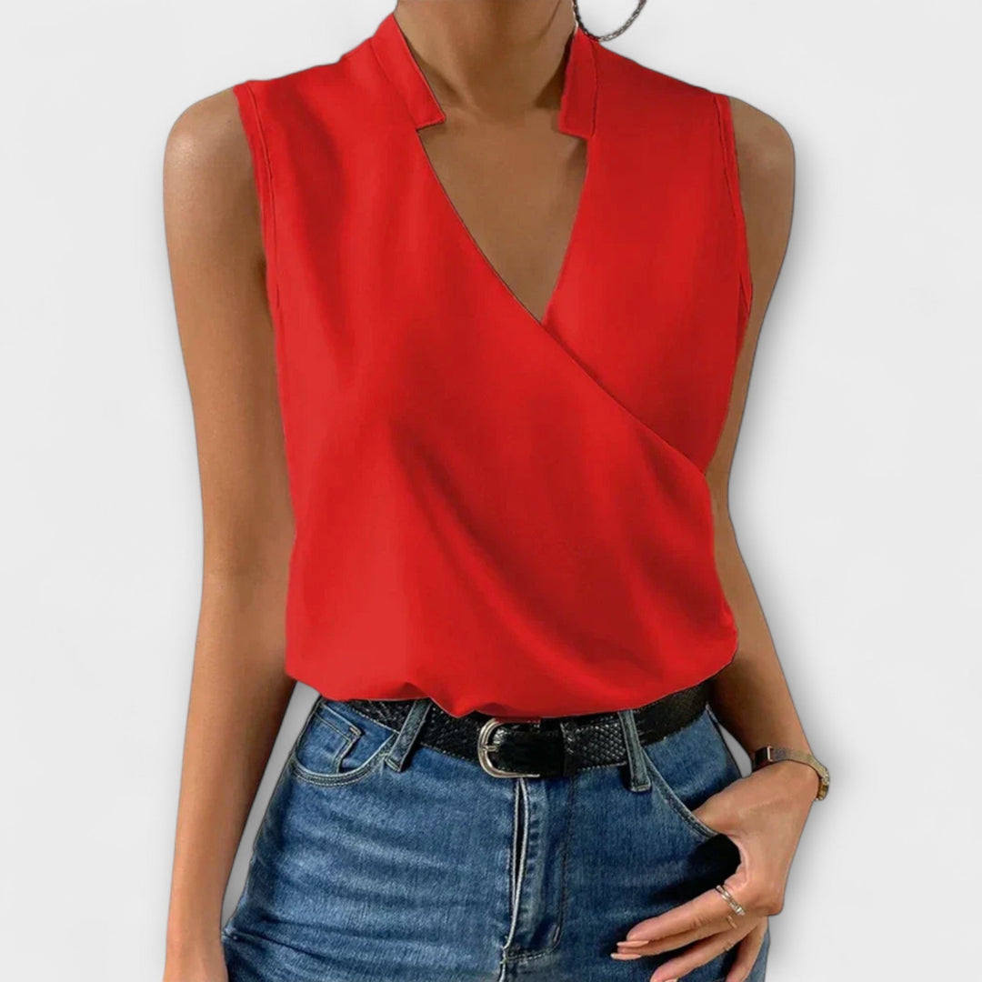 Velmira | Soft V-Neck Top