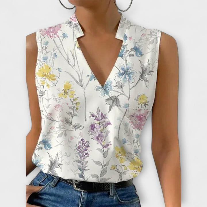 Velmira | Soft V-Neck Top