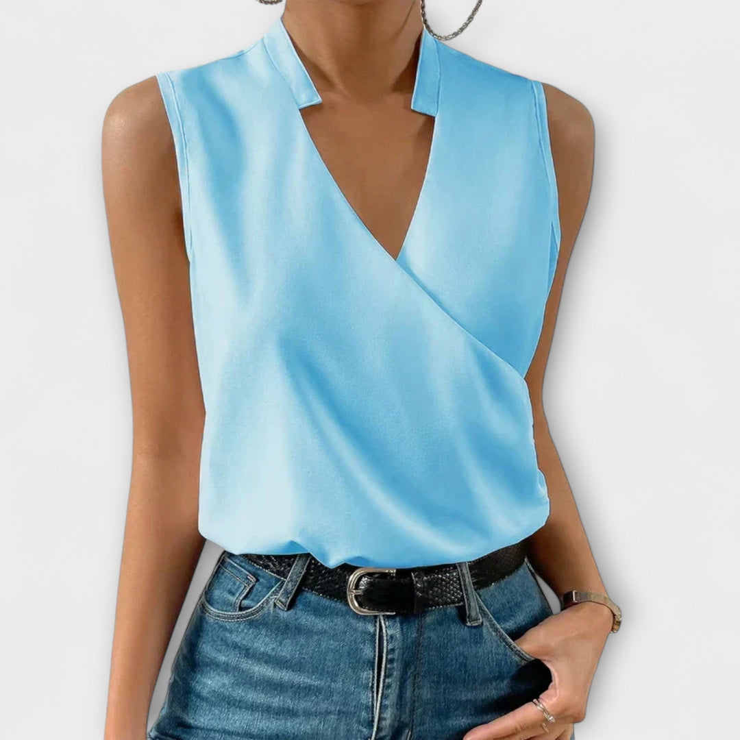 Velmira | Soft V-Neck Top