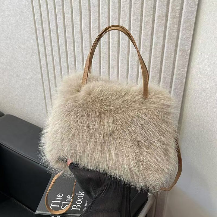 Christy | Faux Fur Shoulder Bag