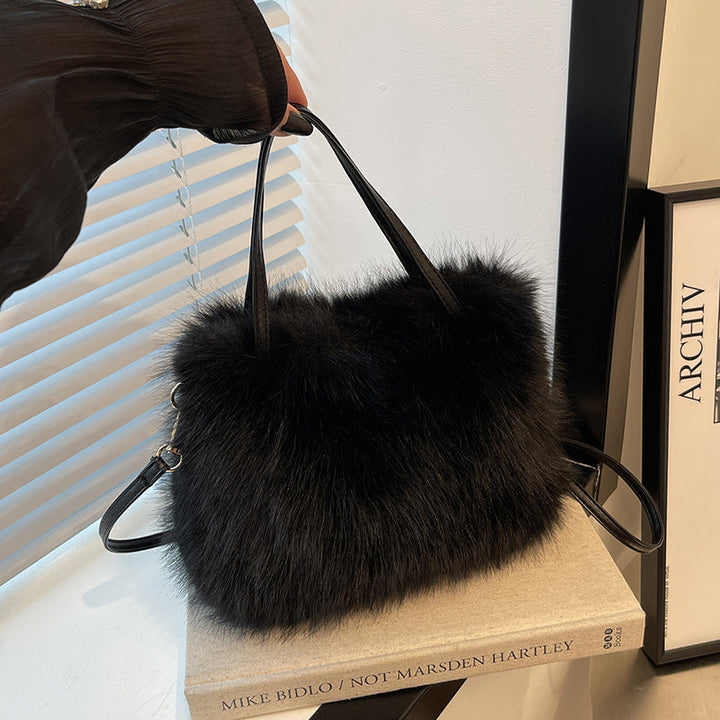 Christy | Faux Fur Shoulder Bag