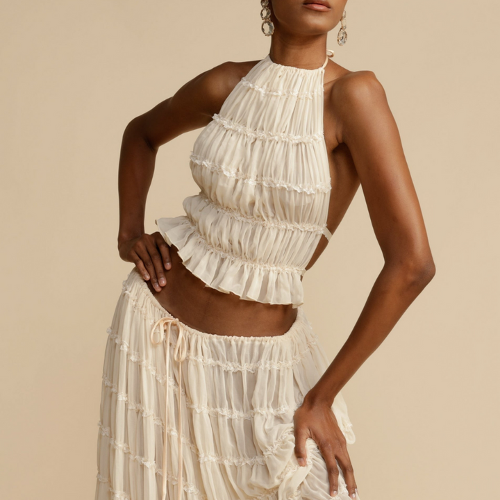 Wendy | Halter Skirt Set