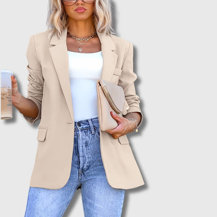 Sylvie | Beige Tailored Blazer
