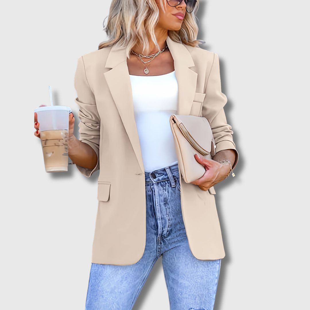 Sylvie | Beige Tailored Blazer