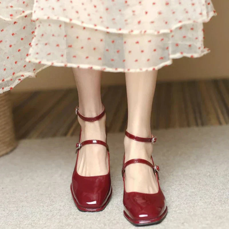 Elise | Ankle Strap Pumps