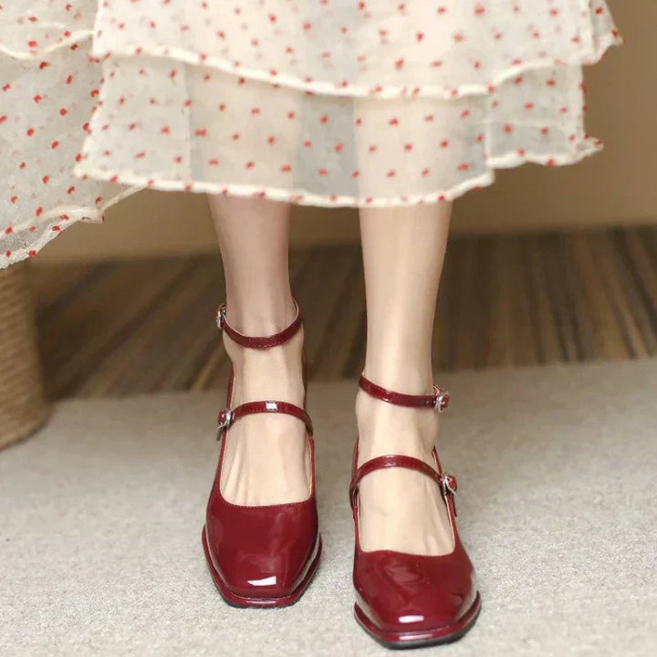 Elise | Ankle Strap Pumps