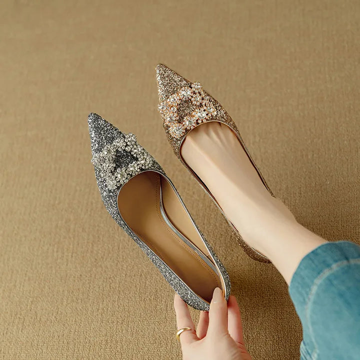 Gloria | Glitter Detail Pumps