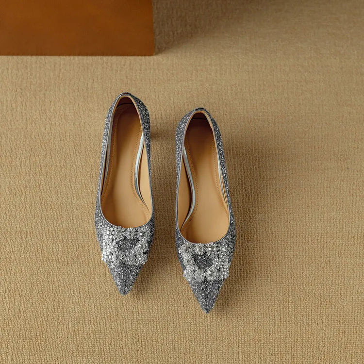 Gloria | Glitter Detail Pumps