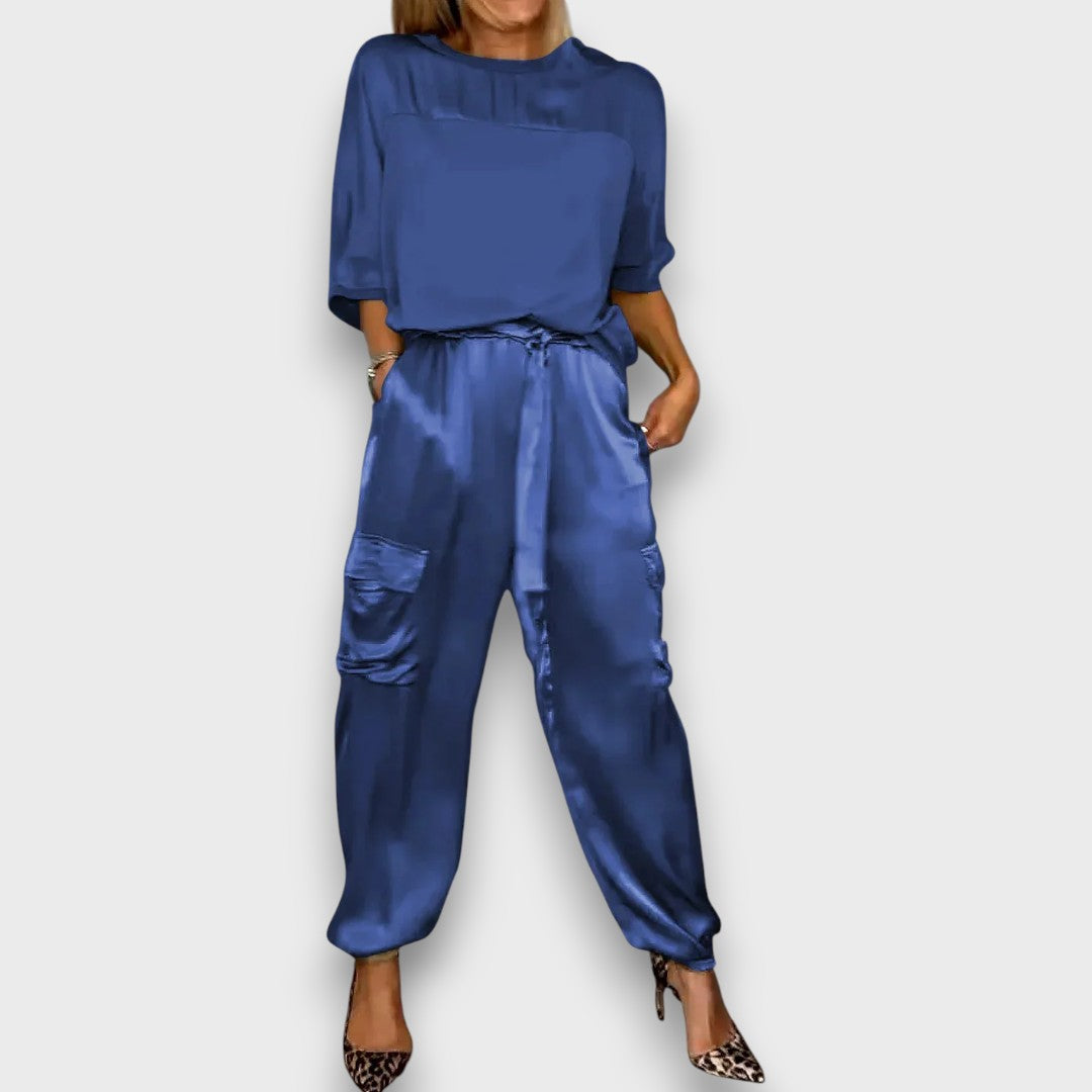 Avelan | Satin Two Piece Set