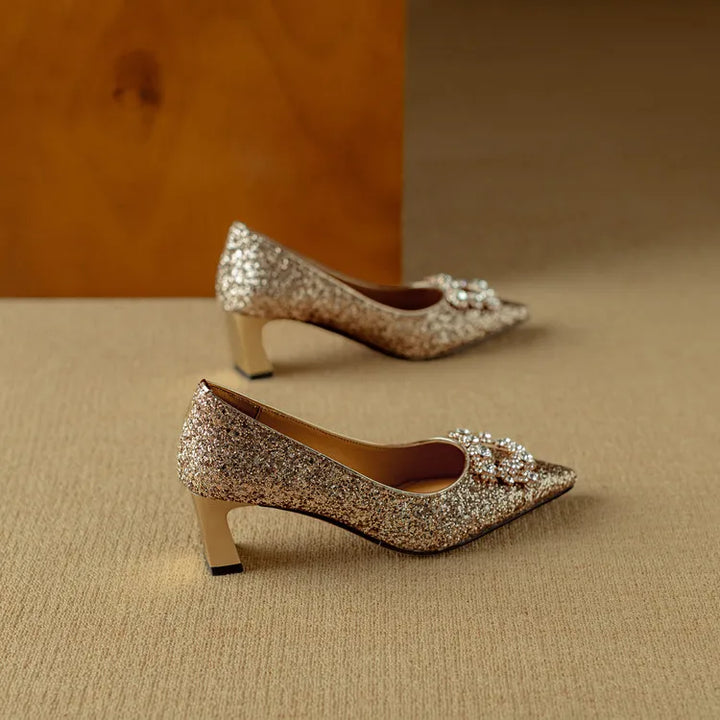 Gloria | Glitter Detail Pumps
