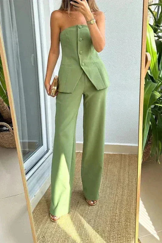 Bria | Strapless Two Piece Set
