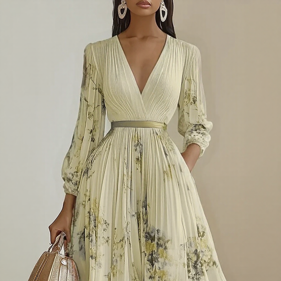 Elara | Soft V-Neck Dress
