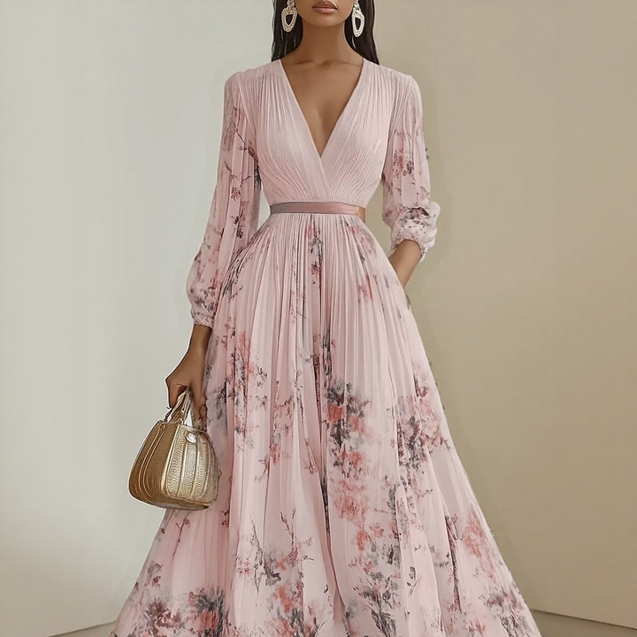 Elara | Soft V-Neck Dress