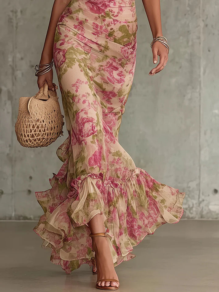 Viva | Vintage Rose Maxi Dress