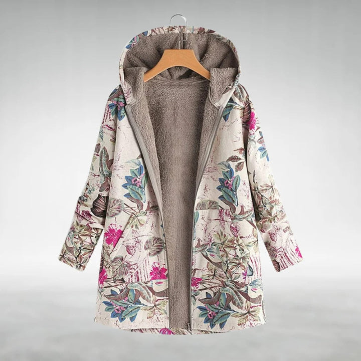 Florleece | Elegant Floral Fleece Jacket