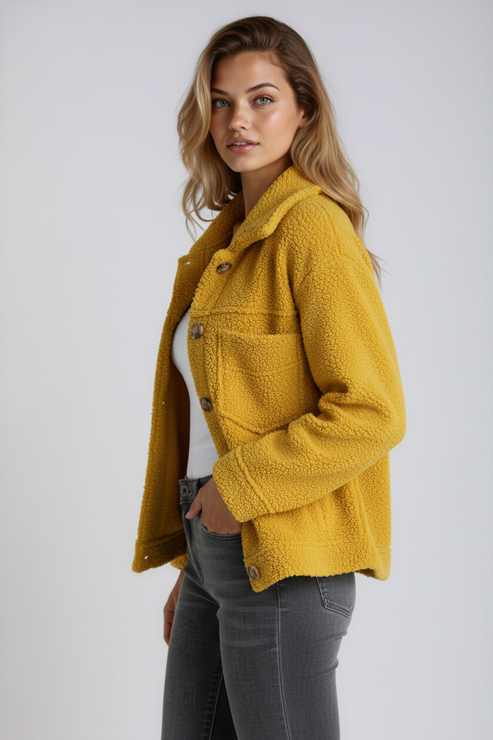 Vespera | Teddy Button Jacket
