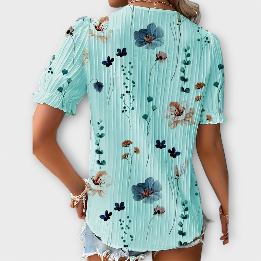 Emily | Pointed Neck Blouse