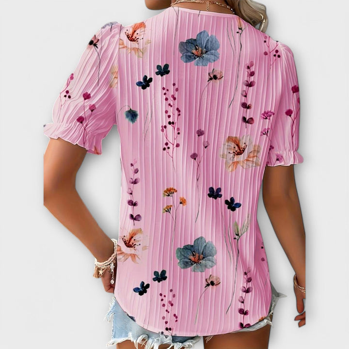 Emily | Pointed Neck Blouse