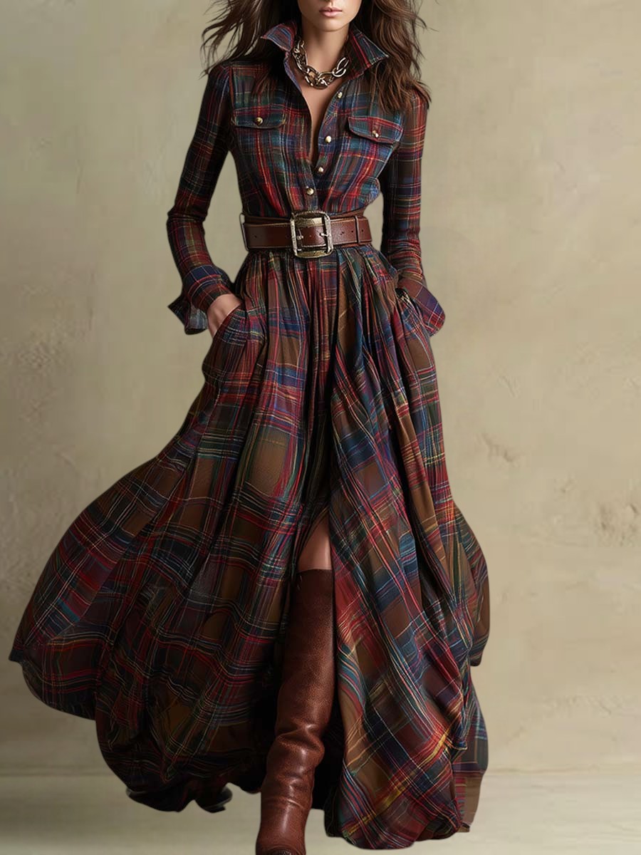 Mireline - Classic Button-Up Shirt Dress