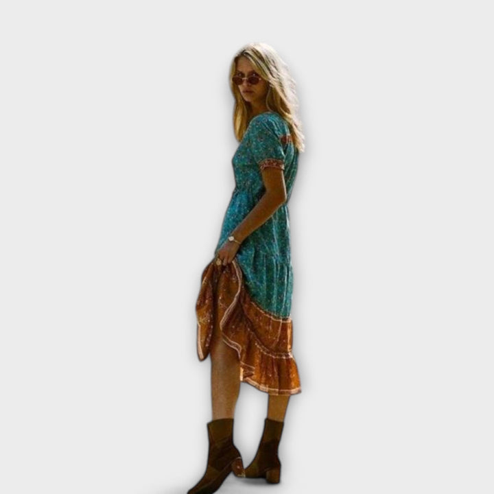 Ranya - Boho Midi Dress