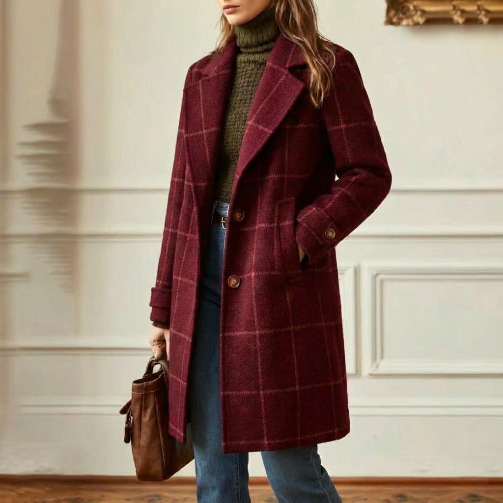 Cambridge | Wool Check Coat