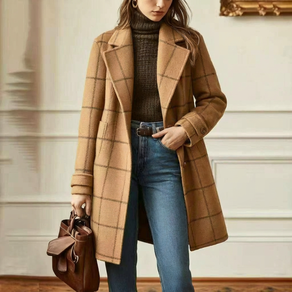Cambridge | Wool Check Coat