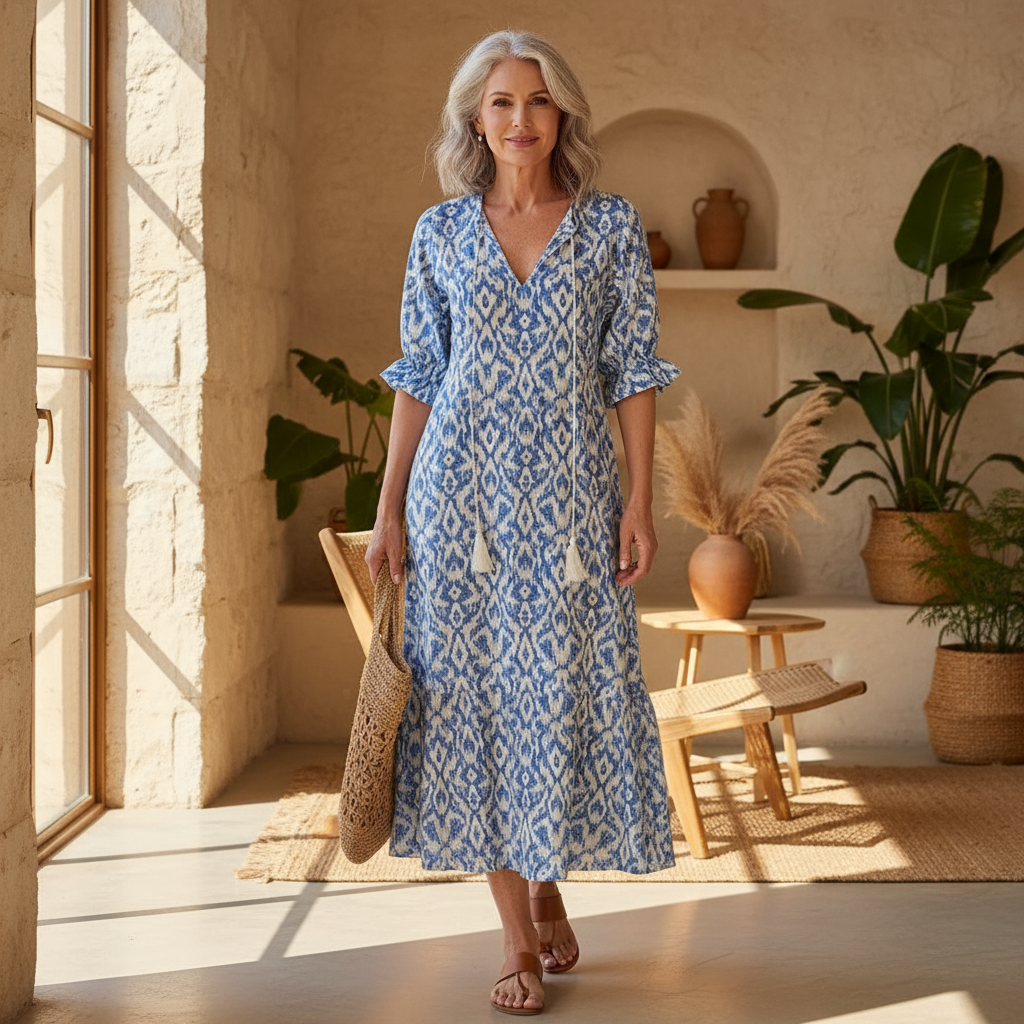 Michaela | Boho Tummy Coverage Dress