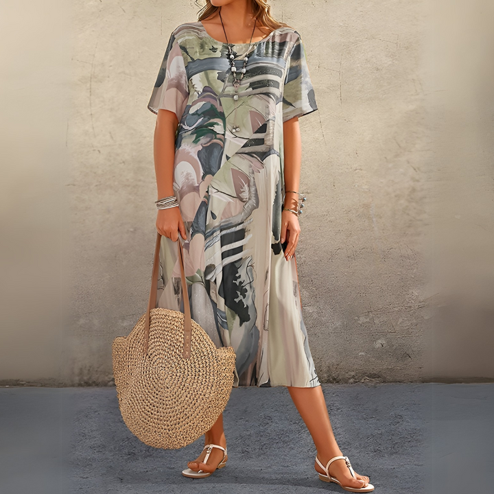 Joelle | Elegant Floral Dress