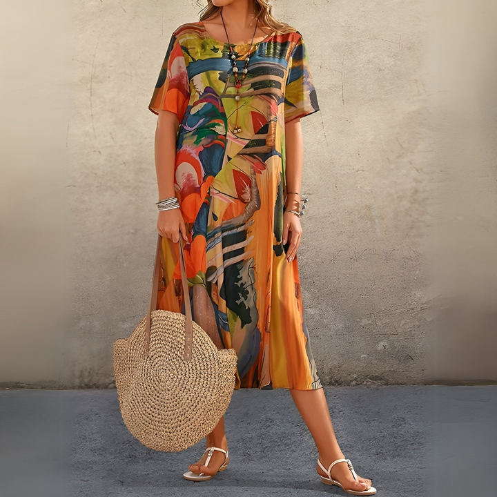 Joelle | Elegant Floral Dress