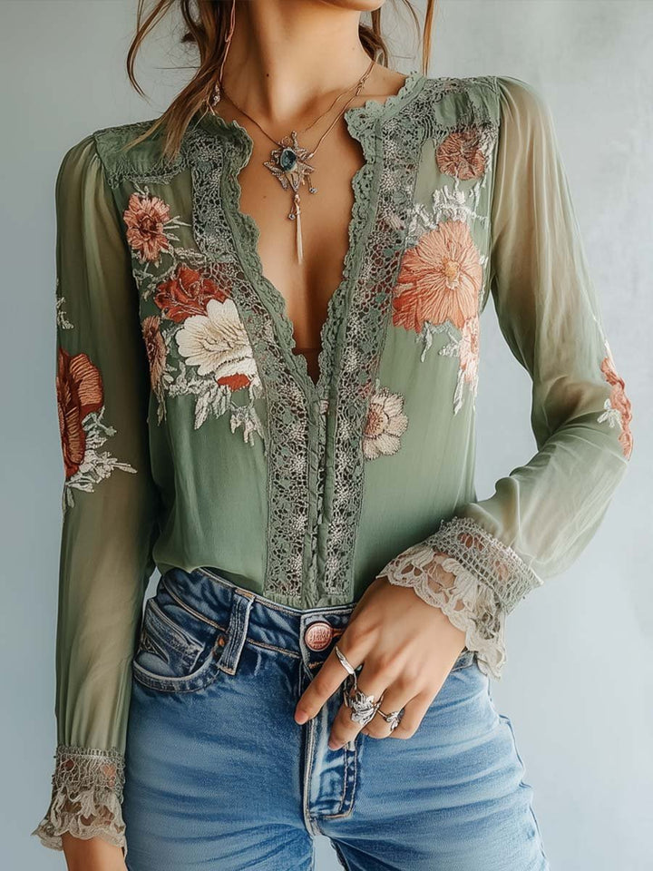 Bohemian | Floral Print Blouse