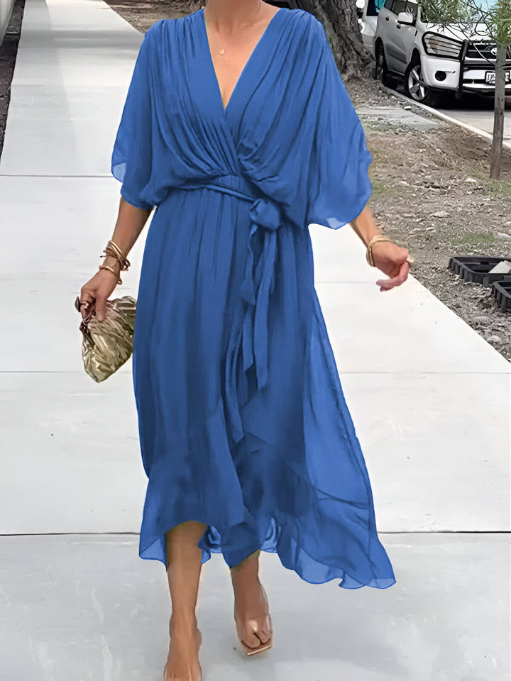Monica | Chiffon V-Neck Dress