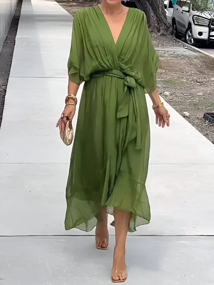 Monica | Chiffon V-Neck Dress