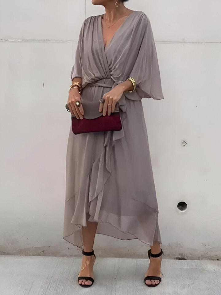 Monica | Chiffon V-Neck Dress