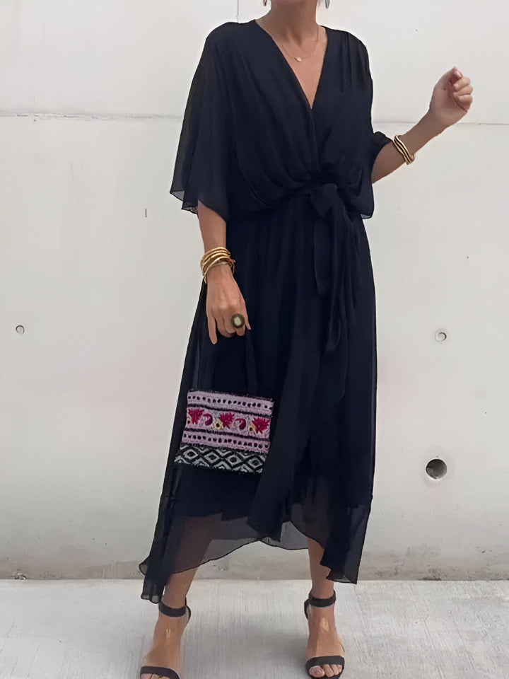 Monica | Chiffon V-Neck Dress